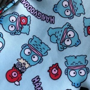 Blue Cartoon Character Fabric make up case two compartments